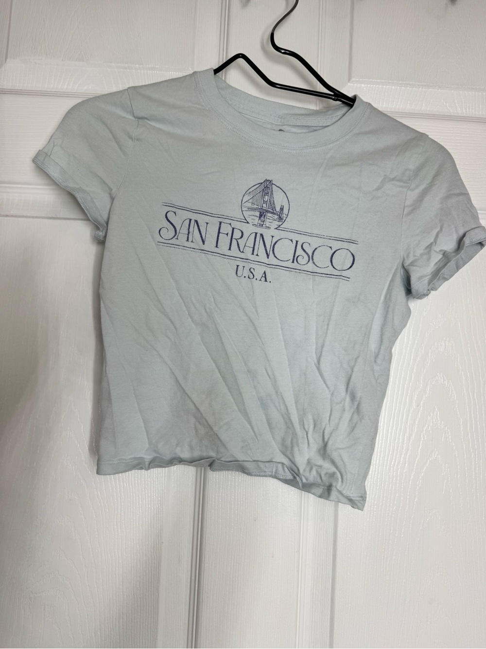 Hollister Light Blue Logo Tee